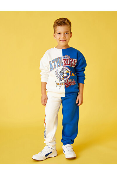 Koton Hanorac cu imprimeu colegiu cu guler rotund