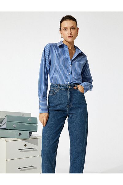 Koton Raglan Sleeve Shirt with Pockets