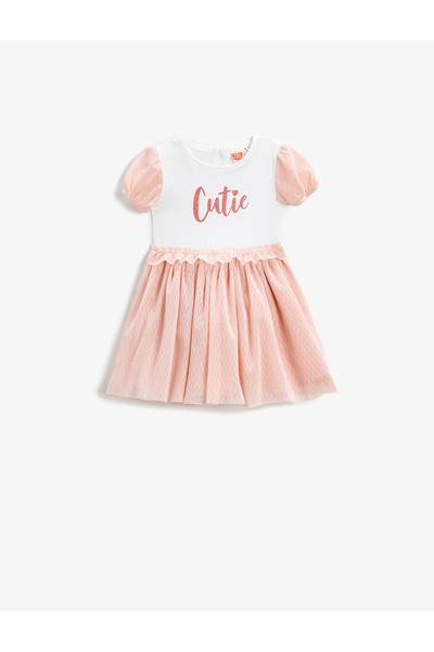 Koton Φόρεμα από τούλι με μπαλόνι μανίκι