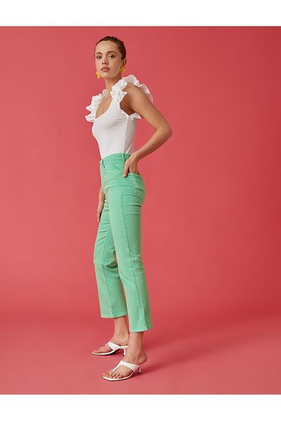 Koton Ausgestellte Jeans mit hoher Taille