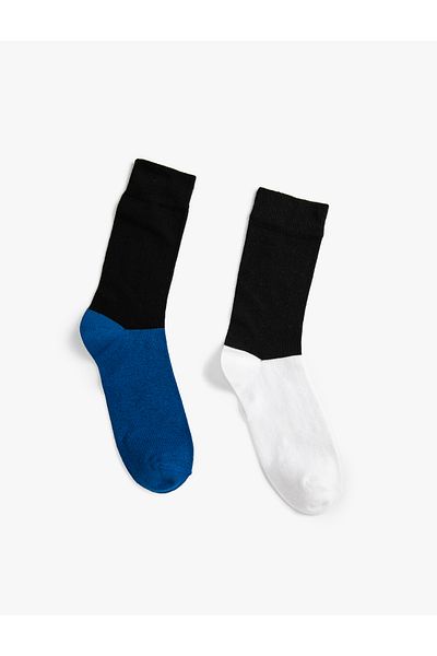 Koton 2-Piece Socket Socks Set Color Blocked