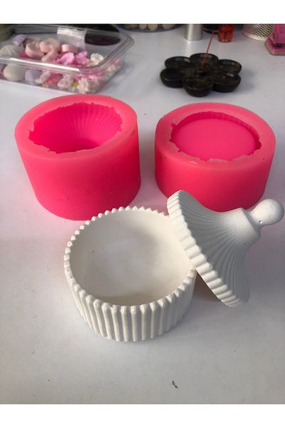 NADİDE Handmade Decorative Multi-Purpose Box with Lid 3 Pieces