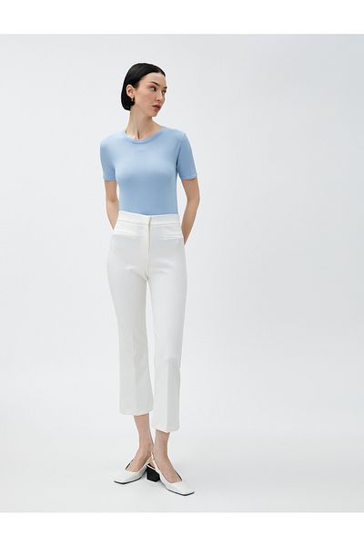 Koton Short Sleeve Knitwear Sweater Crew Neck