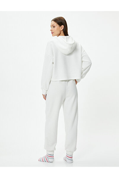 Koton Dámské bílé pyžamové top