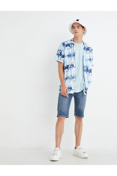 Koton Bermude din denim cu buzunare detaliate din bumbac