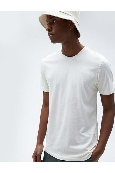 Koton Základní tričko Crew s krátkým rukávem Slim Fit