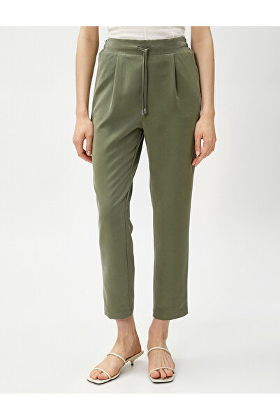 Koton Kalhoty do pasu s kapesní kravatou Modal Blended