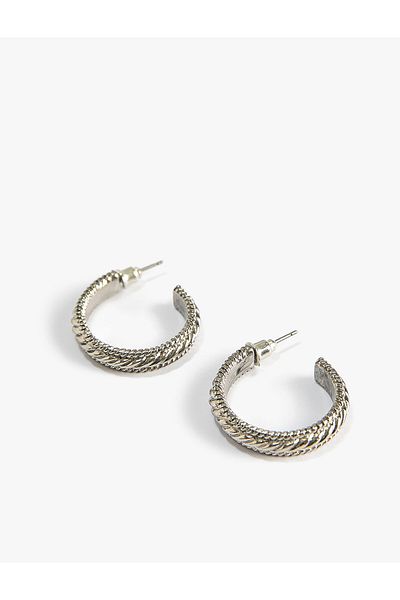Koton Hoop Earrings with Twist Detail
