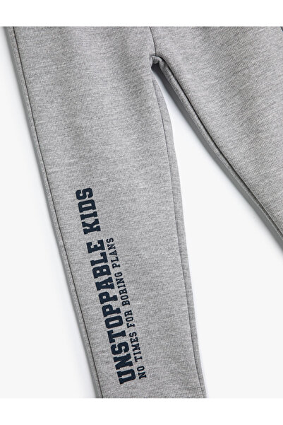 Koton Jogger Eşofman Altı Baskı Detaylı Beli Bağlamalı