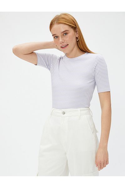 Koton Tricou cu mânecă scurtă din bumbac