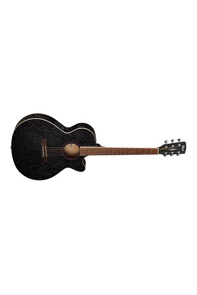 CORT Sfx-abopbk Elektro Akustik Gitar , Siyah, Ince Kasa Sfx-abopbk, Akustik Gitar, Siyah, Ash Burl