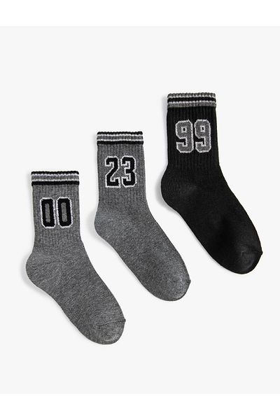 Koton 3-Piece Socks Set Patterned