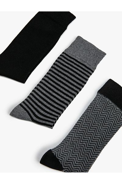 Koton Set șosete cu dungi 3 piese multicolore