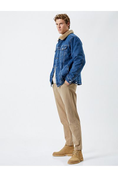 Koton Men's Dark Indigo Jacket