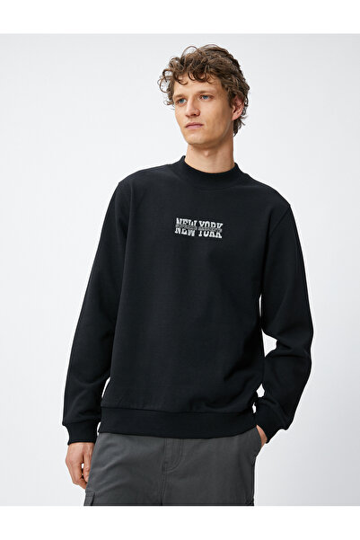 Koton 4wam70123mk Erkek Sweat Siyah
