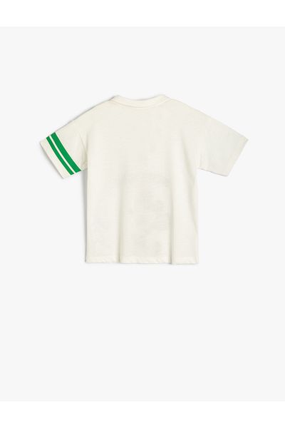 Koton Tričko Mickey Mouse Polo Neck Licencovaný krátký rukáv