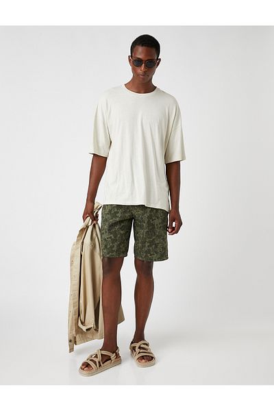 Koton Shorts aus Gabardine mit Tarnmuster