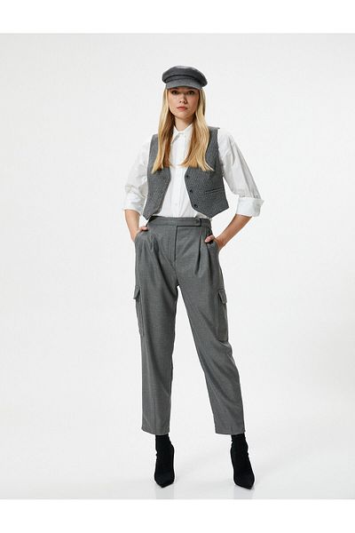 Koton Şahika Ercümen Pocketed Cargo Pants