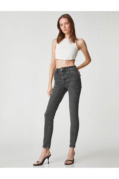 Koton Ψηλόμεσο τζιν Slim Leg Slim Cut - Carmen Jean