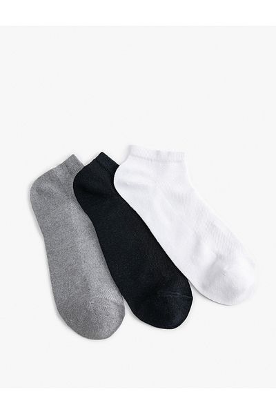 Koton Set de 3 șosete de bază - multicolore