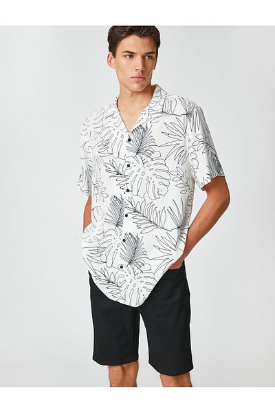 Koton Basic-Jeansshorts aus Baumwolle mit Taschenknöpfen