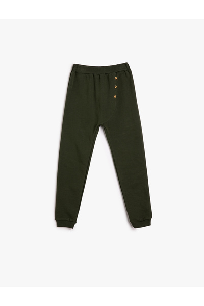Koton Jogger Sweatpants Button Detailed Cotton Elastic Waist