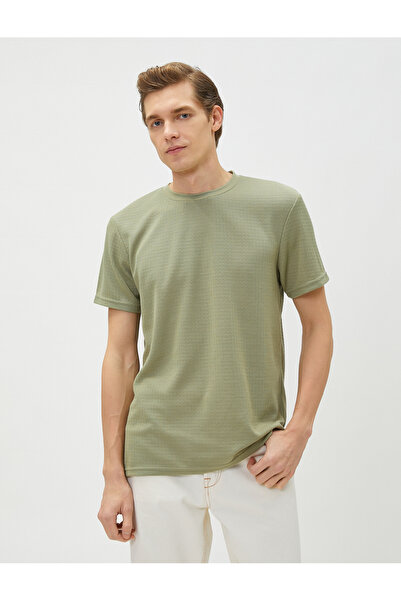 Koton Egyszerű póló, rövid ujjú, rövid ujjú texturált