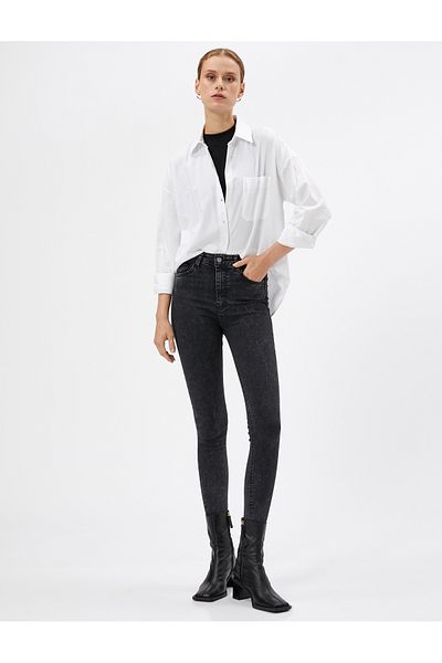 Koton 4wal40113md Women's Jean Pants Black