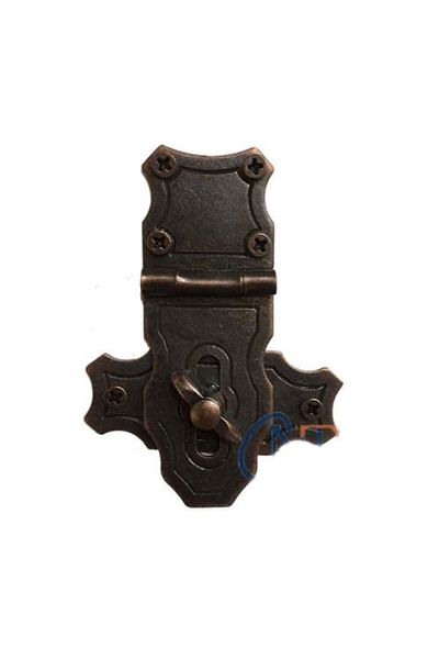 Şener collection Decorative Chest Hanger with Key - 40x55mm, Oxide, 1 Piece