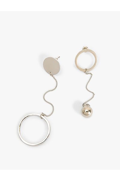 Koton Large Geometric Earrings - Dangle Design