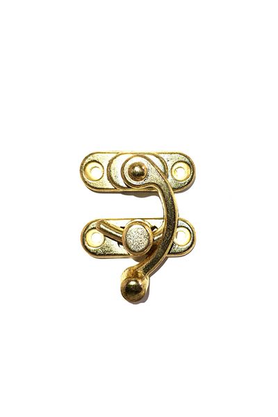 Şener collection Yellow 37x45 Mm Large Bow Eye Wooden Box Clip - 100 Pieces