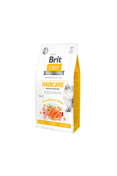 Brit Care Tahılsız Haircare Sağlıklı ve Parlak Tüylü Kuru Kedi Maması - 2 kg