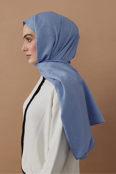 Modakaşmir Şal cu model botanic din seria Jacquard mătăsos