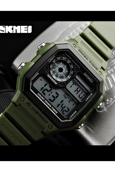 Skmei 1299 Pu Cord Digital Men's Wrist Watch