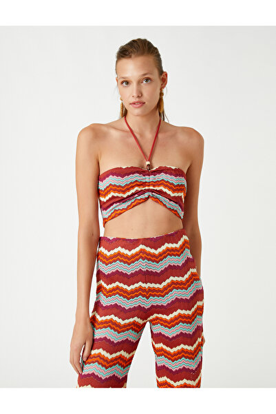 Koton Halter Neck Bustier gyöngyökkel