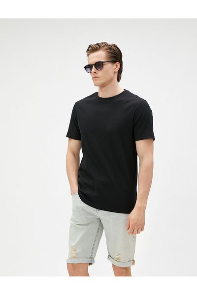 Koton Bermuda-Jeansshorts mit detaillierten Baumwolltaschen