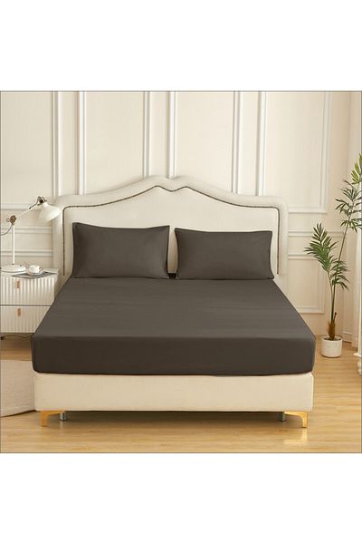 Donetella Fitted Sheet - Fits 120x200 Cm Single Size 2 Pcs - 30 Cm Deep Pocket