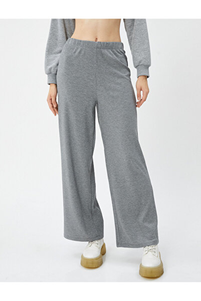 Koton Široké kalhoty, uvolněný střih, elastická košilka v pase