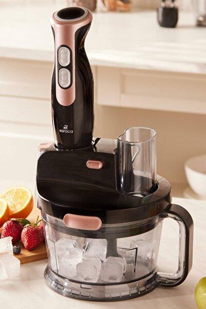 Karaca Pro-multimax Mutfak Robotu/Blender Seti Rosegold 2000 W