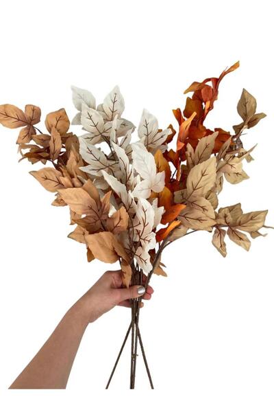 PEKİBU 4'lü Uzun Yapay Sonbahar Yaprak Buketi