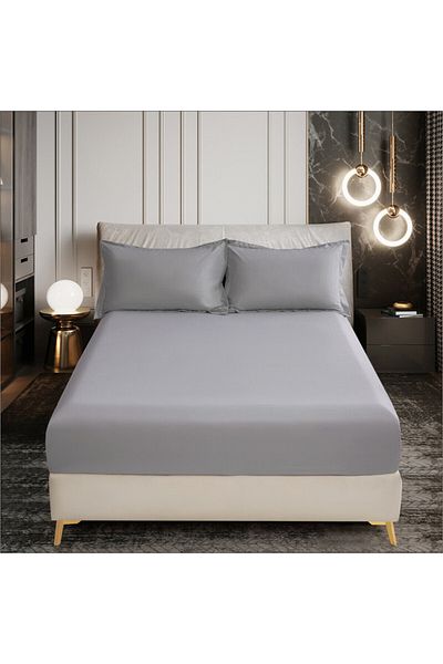 Donetella Fitted Sheet - Fits 120x200 Cm Single Size 2 Pcs - 30 Cm Deep Pocket