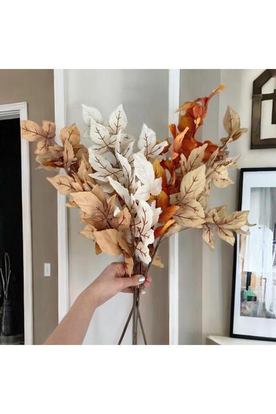 PEKİBU 4'lü Uzun Yapay Sonbahar Yaprak Buketi