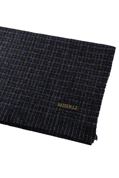 mim eşarp Camolă în carouri din lână pentru bărbați (eșarfă)