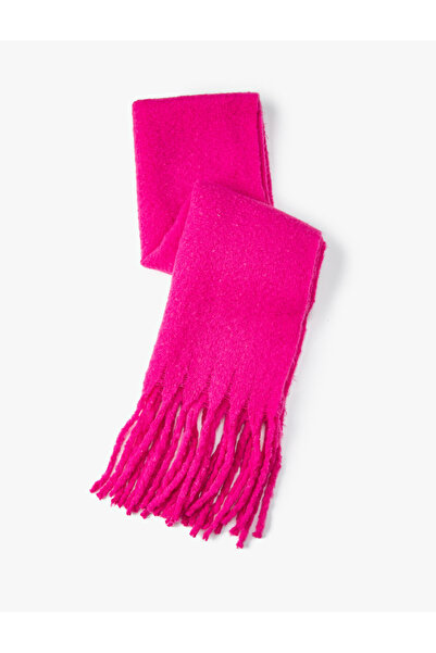 Koton Eșarfă lungă cu textura moale, cu ciucuri