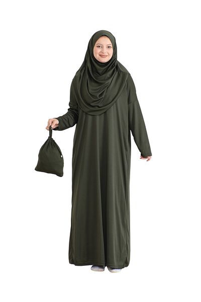 Modish Group Prayer Dress - Pouch, Scarf and Rosary Ready, Hijab Clothing and Turban Set