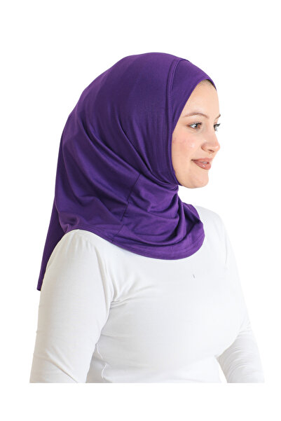 Modish Group Spor Başörtüsü Kadın Hazır Giyim Türban Viskon Eşarp Şal - Mor
