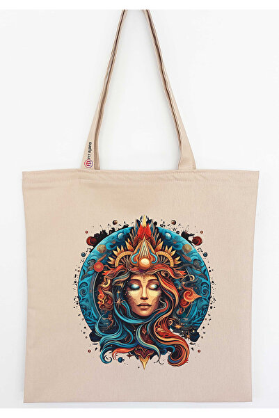 F17 Ajans με τύπωμα Λινό υφασμάτινο τσαντάκι