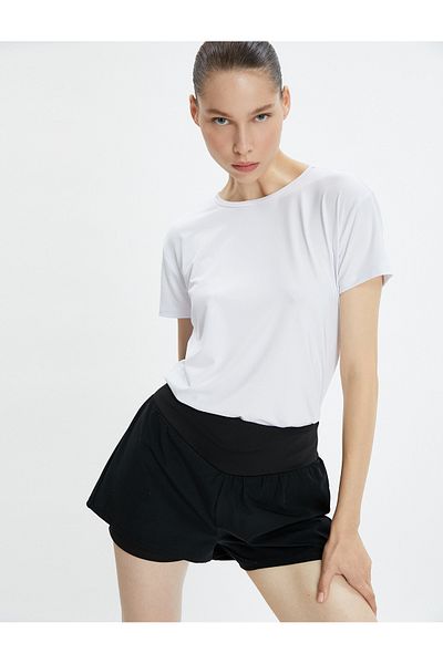 Koton Basic Sports T-Shirt Short Sleeve Crew Neck Soft Handle