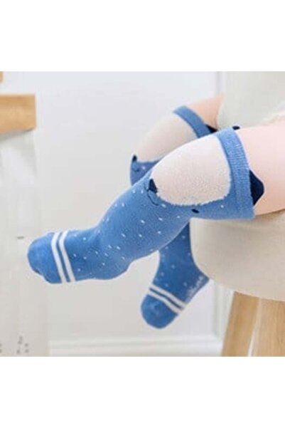 OEM Sosete lungi cu animalute Drool (Culoare: Albastru)