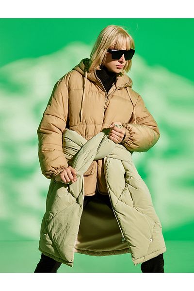 Koton Pufferjacke mit Kapuzentaschendetail